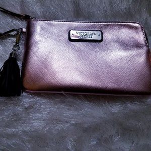 Victoria Secret Metallic Pink Wristlet